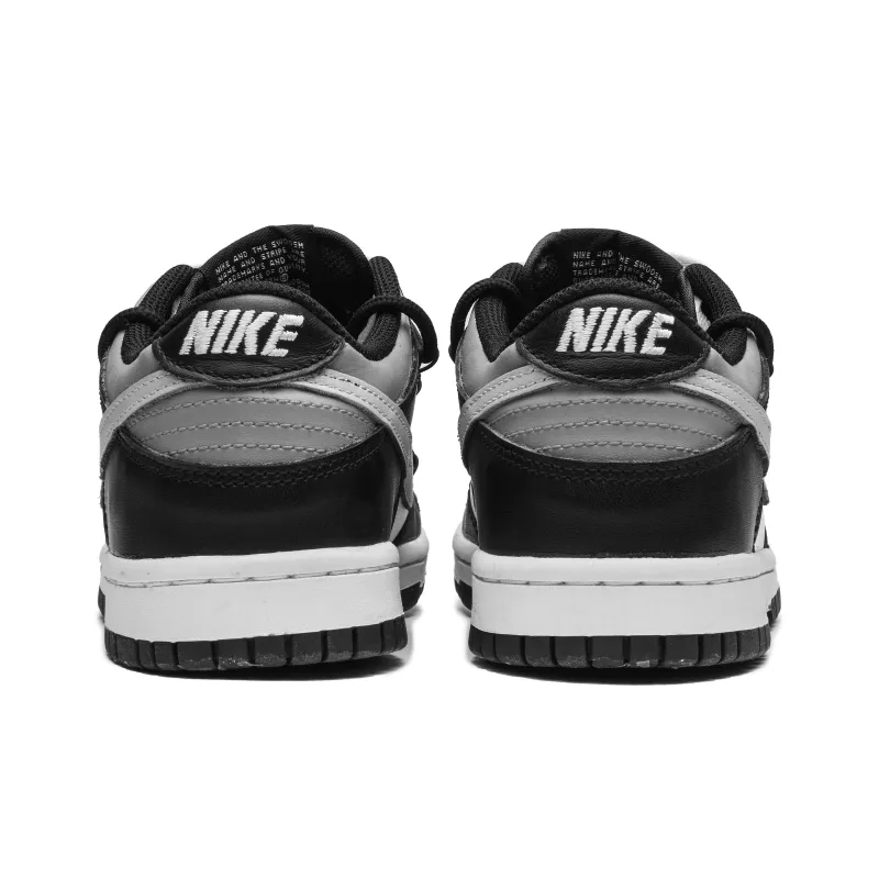 Nike Dunk Slip-Resistant Low-Top Kids' Skateboarding Shoes Black Gray Teenagers-4