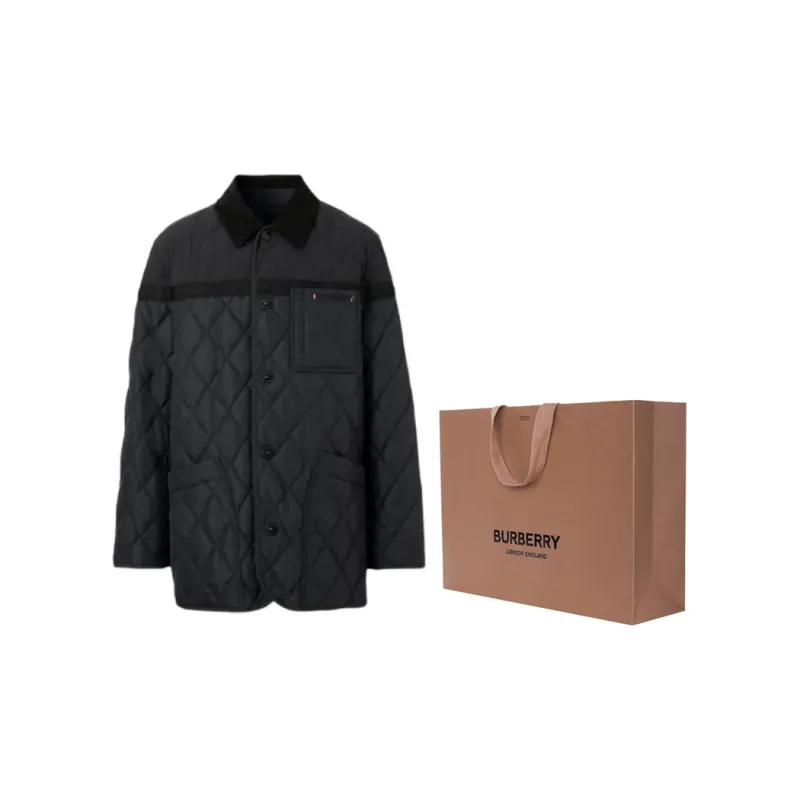Burberry Jackets Coats Men's Dark Blue-4