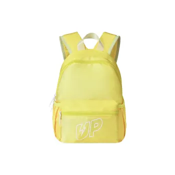TURN UP Polyester Students Backpack Unisex Yellow