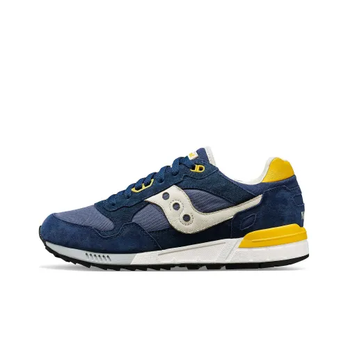 Saucony Shadow 5000 Anti Slip Wear Resistant Low Top Running Shoes Unisex Blue Yellow