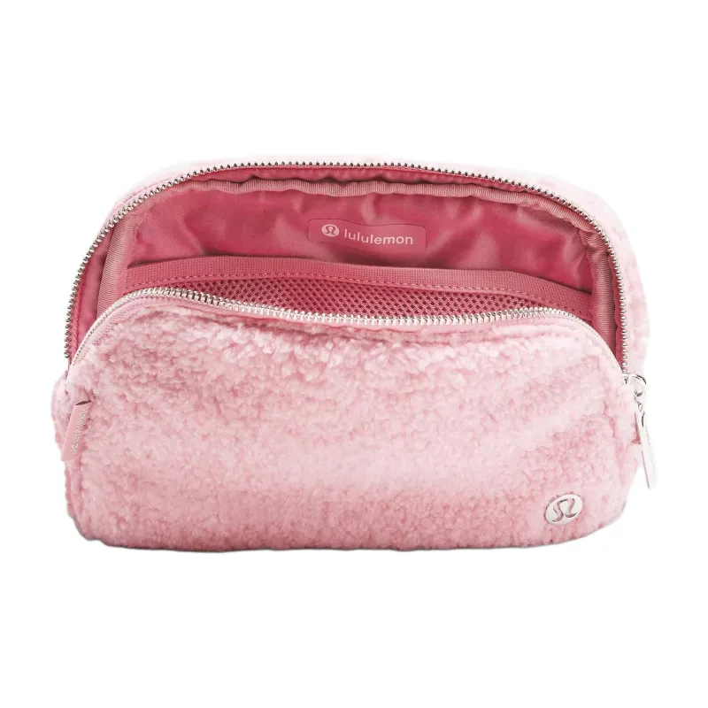 Lululemon Polyester Crossbody Fanny Pack Regular Women's Trendy Pink & Silver-3