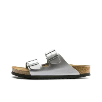 Birkenstock Arizona Soft Footbed EVA Abrasion-Resistant Slide Slippers Unisex Silver