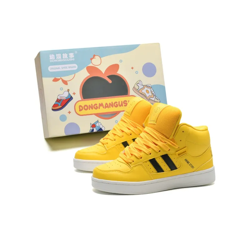 Anime Story Slip Resistant, Abrasion Resistant, Lightweight, Breathable Mid Top Skateboard Shoes Unisex Box Included-6