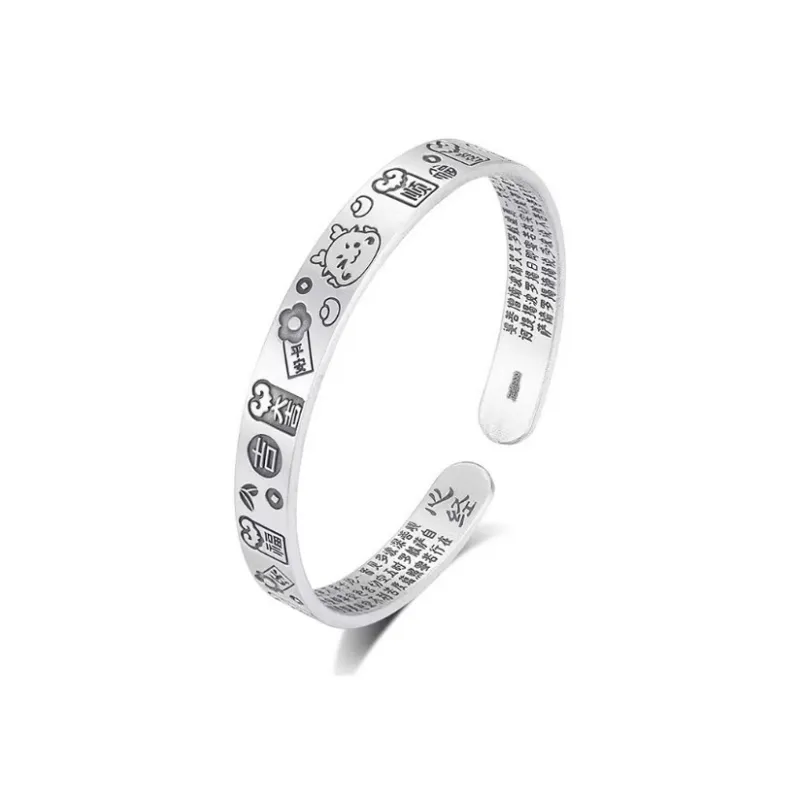 Brahmacharya 999 Fine Silver Bangles Women's-0