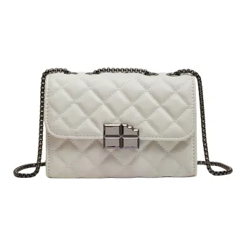 Worm's Home PU Crossbody Bag Women's Black White Pink