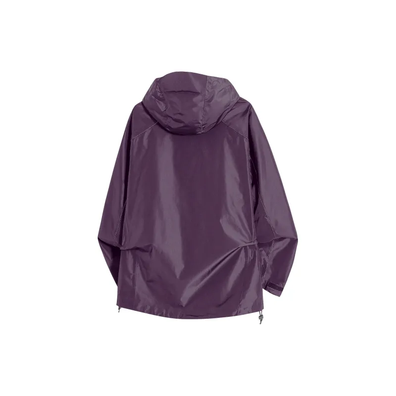 TELENT Waterproof And Windproof Windbreaker Jacket Unisex Ivory White-15