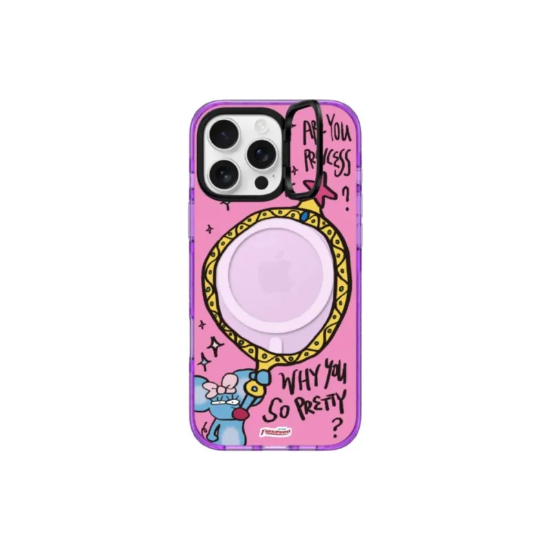 CASETIFY PC+TPU Material Mouse Magic Mirror Phone Cases Compatible With IPhone 16/5/14/13/12/11/Pro/Pro Max/Plus-4