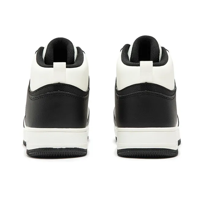 361° Air Force One Warm Anti Slip And Wear Resistant High Top Skateboard Shoes Men's Black White-3