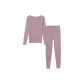 [Warmth-Crew Neck-Women's]Rose Wine Color