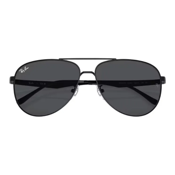 RayBan Metal Aviator Sunglasses Unisex Black-1