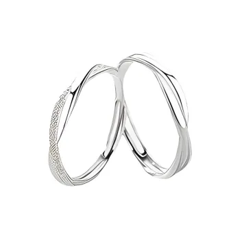 FBRUE S999 Fine Silver Rings Unisex White