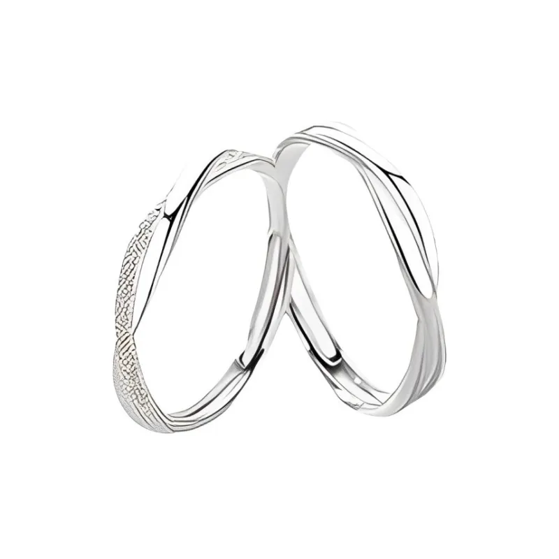 FBRUE S999 Fine Silver Rings Unisex White-0