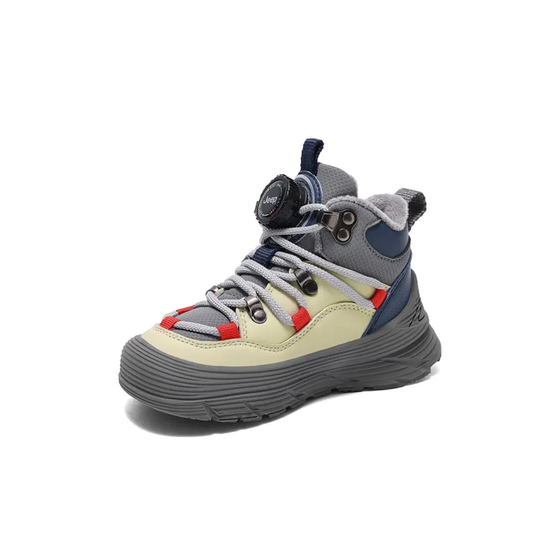 Jeep Kids Lifestyle Shoes Beige Gray Blue Kids'-7