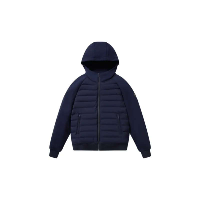 BOSIDENG Light Warm Goose Down Series Down Jacket Unisex Tranquil Dark Blue-1