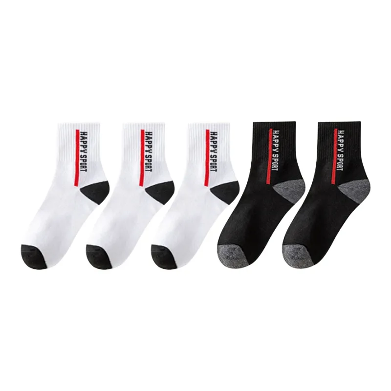 Mulong Family Mid Calf Socks Men's 5 Pack-5