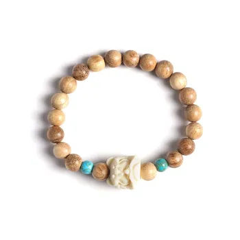 WJT Milky Agarwood Wooden Bracelets Unisex