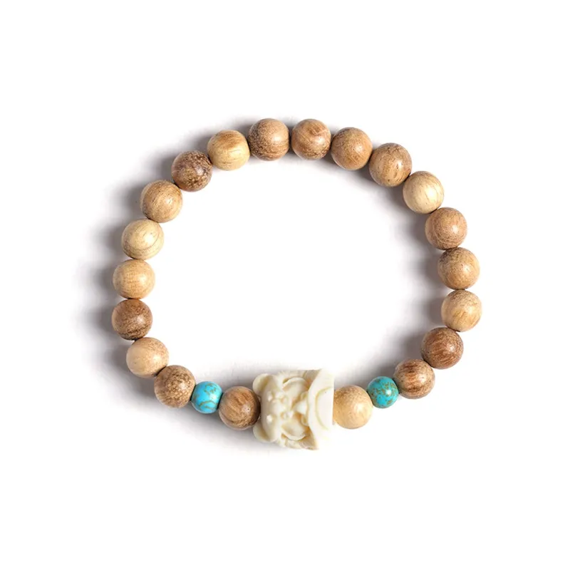 WJT Milky Agarwood Wooden Bracelets Unisex-0