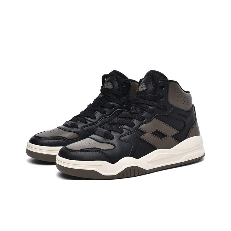 LOTTO Coverage Warm Anti Slip And Wear Resistant High Top Skateboard Shoes Men's Pinecone Brown-2