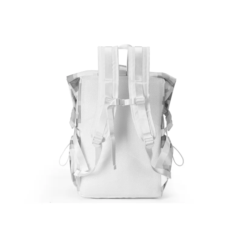 COEXISTENCE Polyester Backpack Basketball Bag Unisex White-2