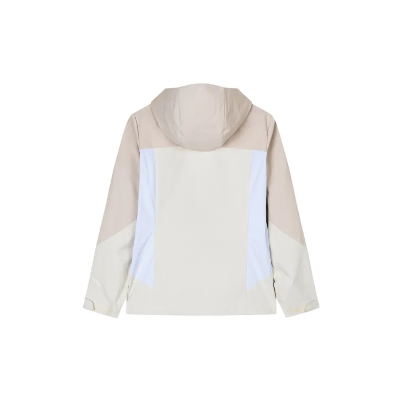 Anta Windproof Windbreaker Jacket Women's Fishbelly White/Pure White-1
