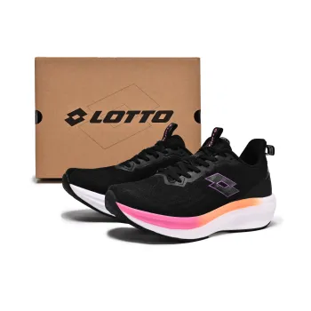 LOTTO Durable Breathable Low Top Training Running Shoes Women's Black/Camellia Red