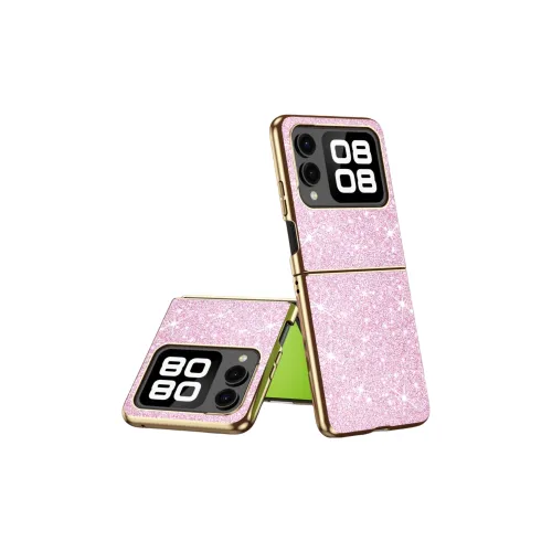 ZHUOJI TPU Material Huawei Novaflip Phone Case Compatibility Foldable Display Women's Ultra Thin Star Diamond Glitter