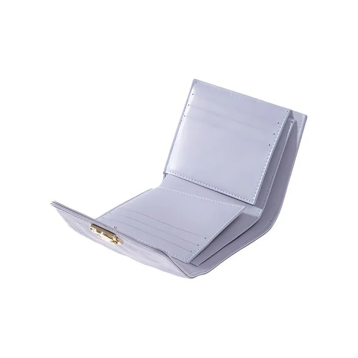 CHANEL Leboy Grain Calfskin Wallet Women's Light Purple-2