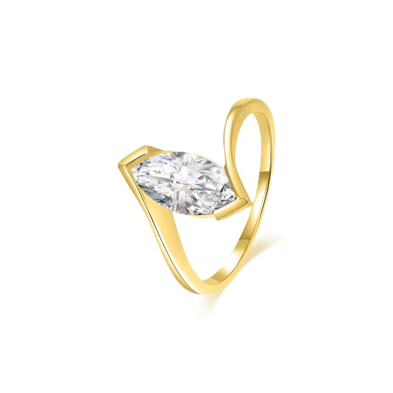 XINGLU 925 Sterling Silver Moissanite Engagement Ring Women's-1