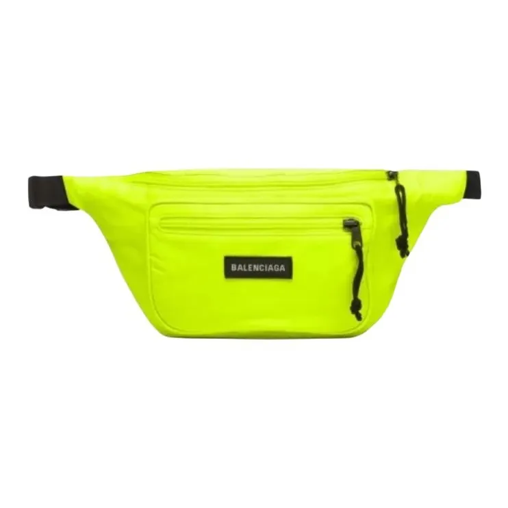 Balenciaga Explorer Nylon Fanny Pack Men's Neon Green-0