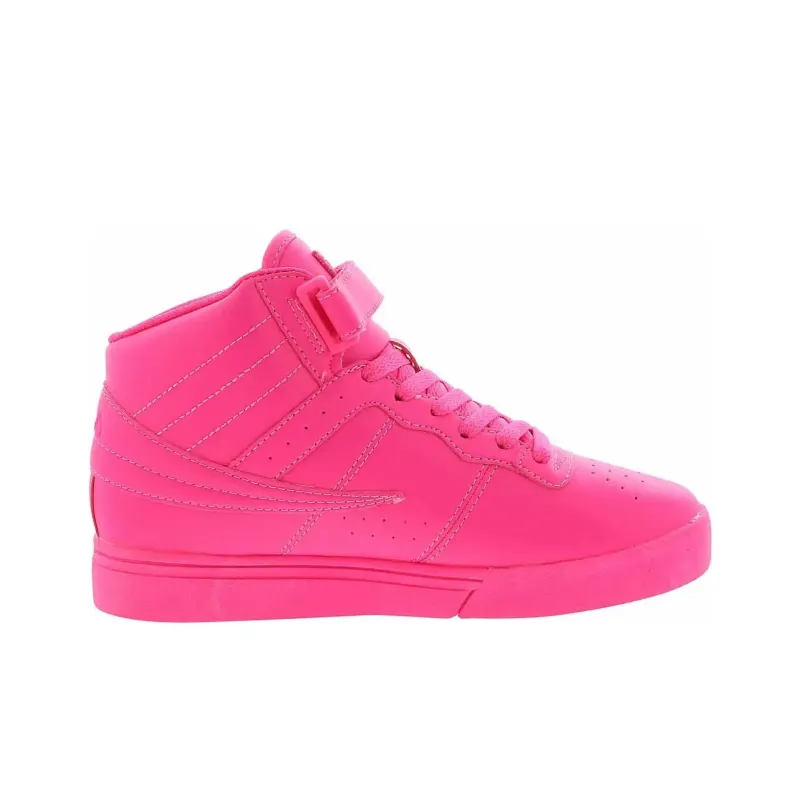FILA Vulc 13 Anti-Slip Wear-Resistant Mid-Top Skateboard Shoes Women's Pink-1