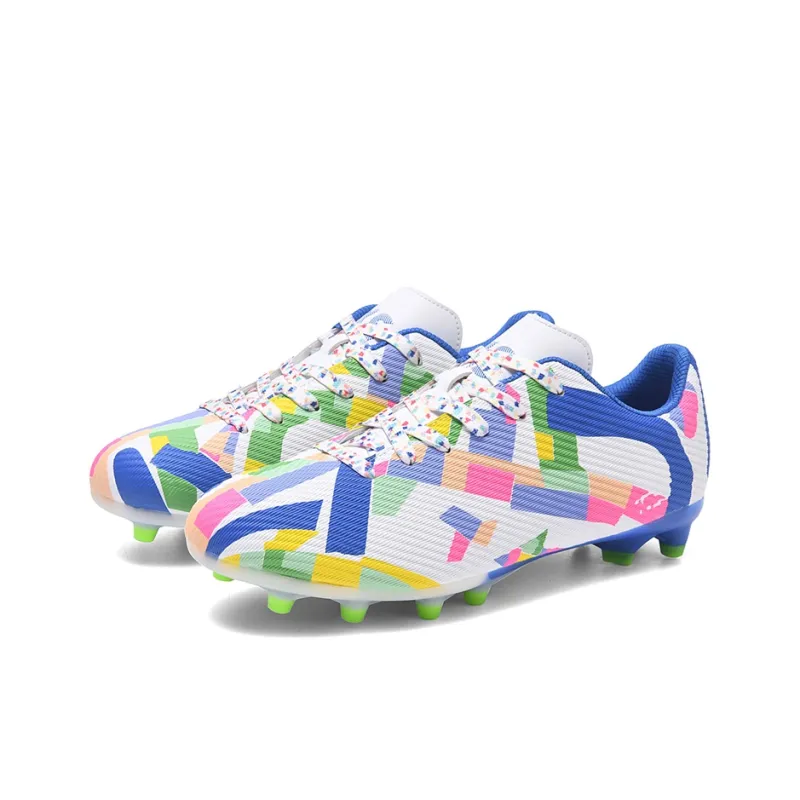 MEKY AG Rubber Short Studs Soft Ground Artificial Ground Natural Ground Cushioned Slip Resistant Soccer Shoes Unisex-7