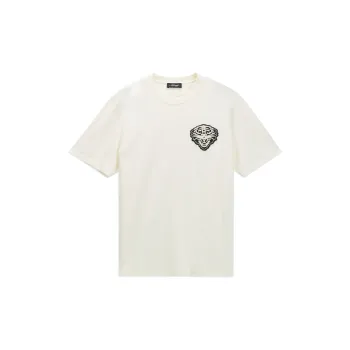 Ed Hardy T Shirt Men's White Comes With Saint Laurent Black Opium Fragrance Pendant