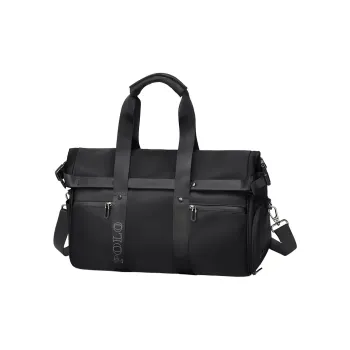 POLO Fabric Travel Bag, Large Size 26.5L Men's Black