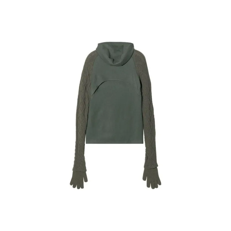 HYEIN SEO Techwool Hoodie With Gloves 'Khaki'-1