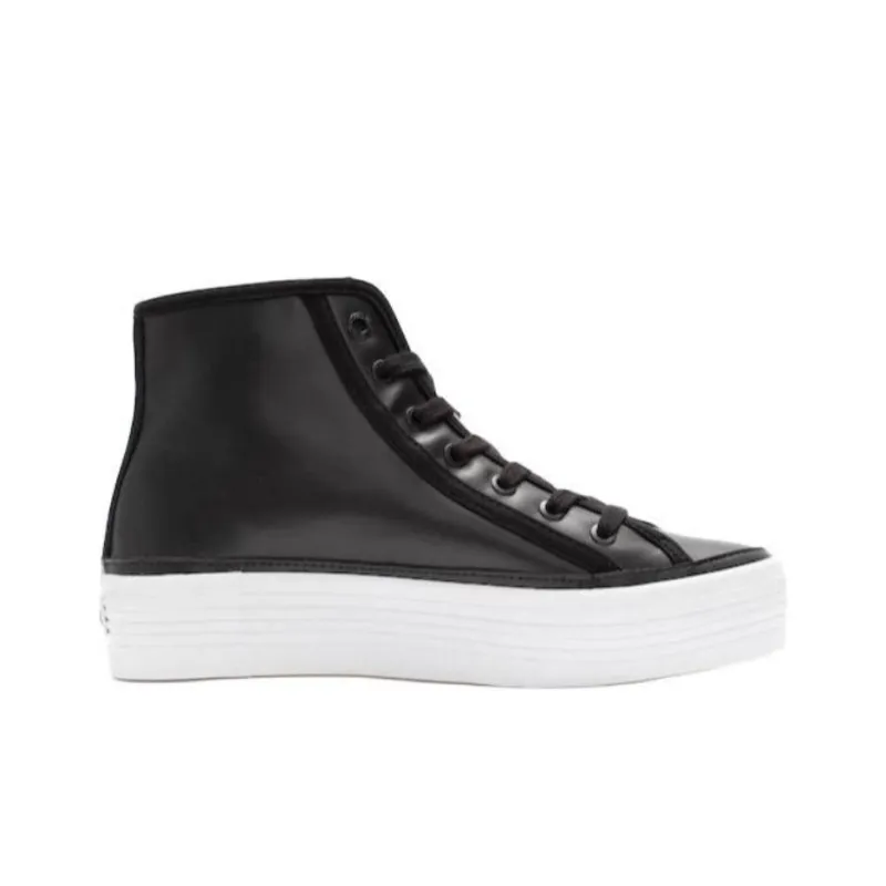 CKJ CALVIN KLEIN JEANS High Top Skateboard Shoes Women's Black-1