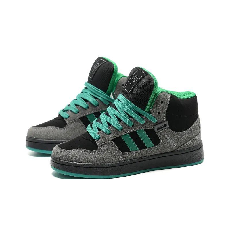 Anime Story Slip Resistant, Abrasion Resistant, Lightweight, Breathable Mid Top Skateboard Shoes Unisex Box Included-14