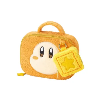 GU Kirby Collaboration Edition Polyester Makeup Bag Small Size Women's Orange Red