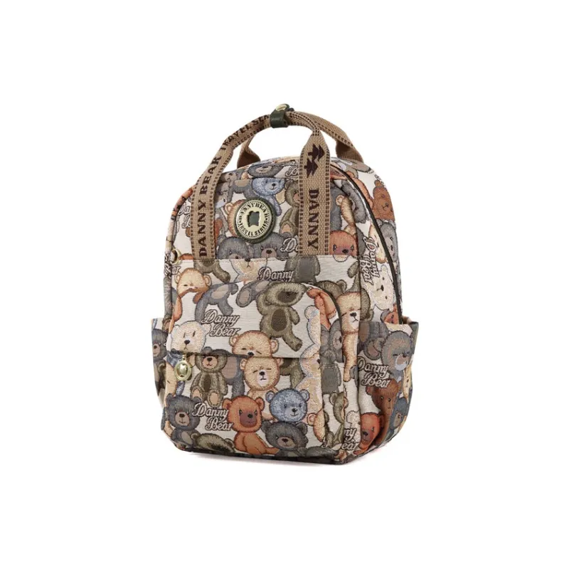 DANNYBEARJEANS Fabric Carry Backpack Regular Unisex Sile Bear Green-1