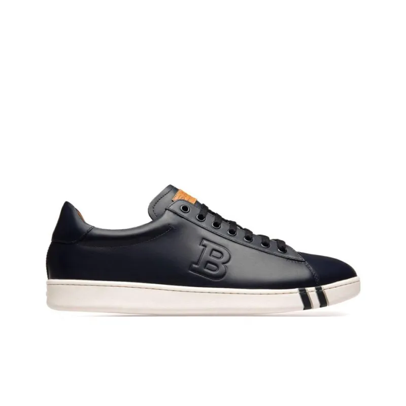BALLY Skateboard Shoes Men Low Top Dark Marine Blue-1