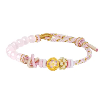 CHOW TAI SENG Wrist Beauty Series Gold Bracelet Women's