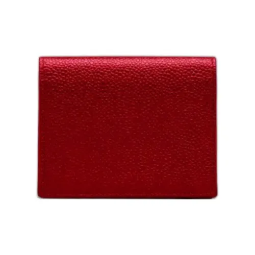 THOM BROWNE· Calfskin Card Holder Men's Red