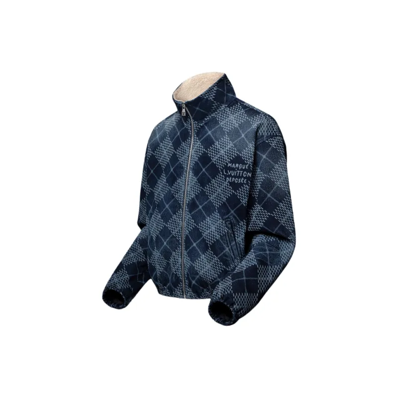 Lv Denim Fleece Blouson-2