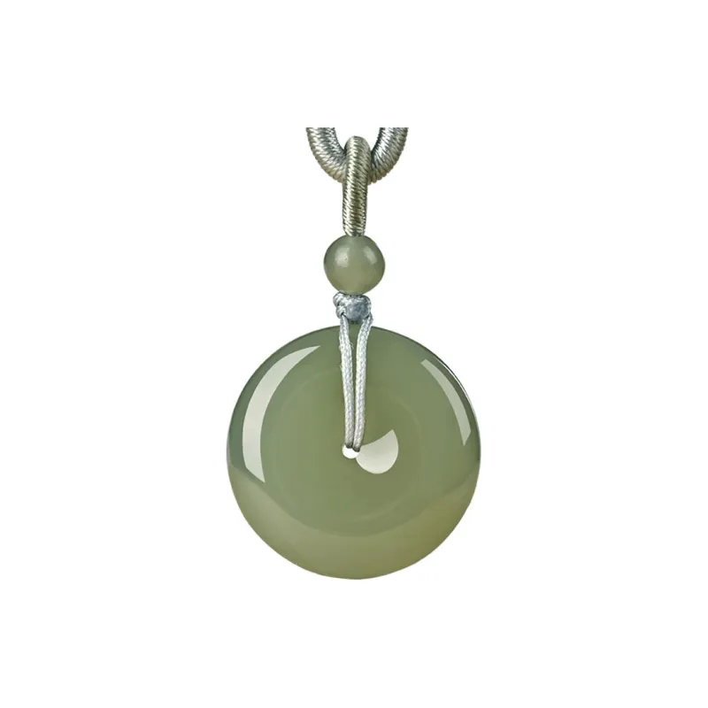 KUNYUYAO Hetian Jade Pendants Pale Greenish White Jade Unisex-6
