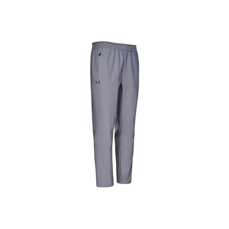 Under Armour Casual Pants Unisex Titanium Gray With Free Necklace-1