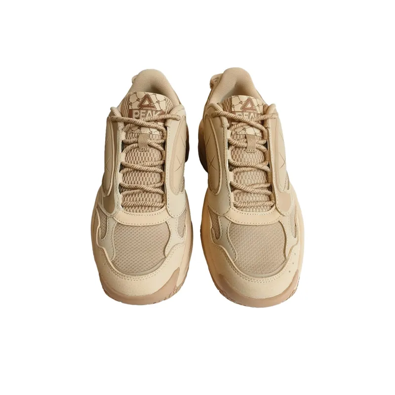 PEAK State Pole Caramel Puffy Shoes Warm Height Increasing Support Low Top Casual Shoes Men's Wheat-2