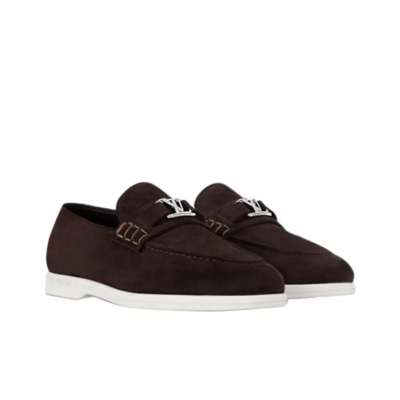 LOUIS VUITTON Estate Loafers Men's Brown-2