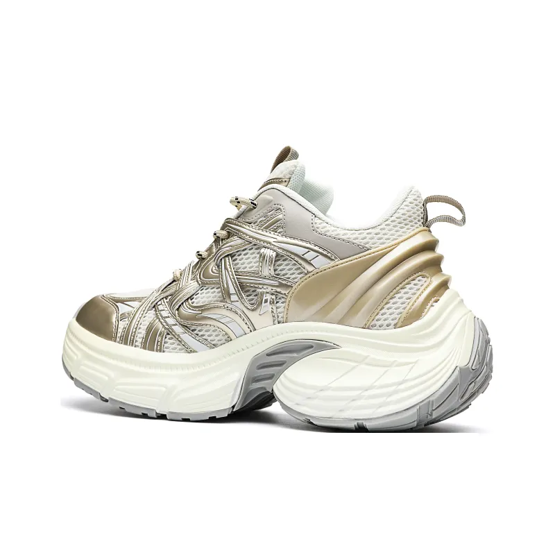 ORD Impact Resistant Wear Resistant Lightweight Breathable Slip Resistant Low Top Chunky Sneakers Unisex-1