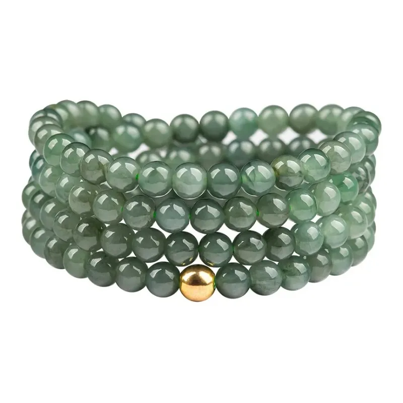 Zhen Yu Zhen Pin Ice Glutinous Jadeite Necklaces Unisex-0