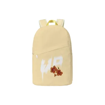 TURN UP Polyester Students Backpack Unisex Yellow