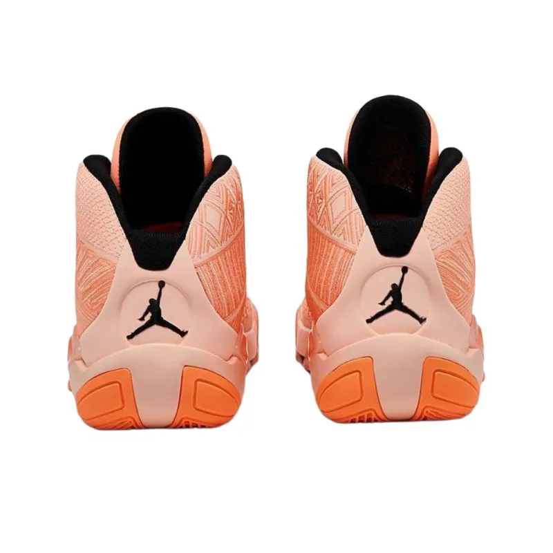 Jordan Air Jordan 38 Anti Slip Wear Resistant High Top Children's Basketball Shoes Orange Teenagers-3